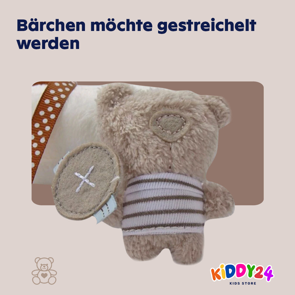 Hängendes Babyspielzeug – Plüsch Kaninchen Rassel für Kinderwagen, Babybett & Autositz