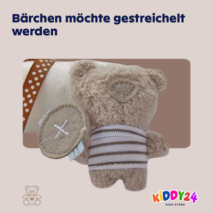 Hängendes Babyspielzeug – Plüsch Kaninchen Rassel für Kinderwagen, Babybett & Autositz