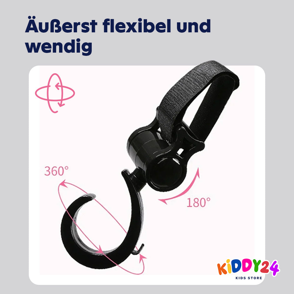 Universelle Kinderwagenhaken – Perfekte Lösung für Taschen, Einkäufe & Kinderwagen-Zubehör