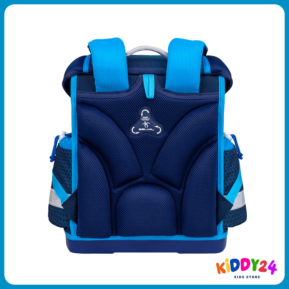 Ergonomisches Schulranzen-Set für Jungen – Racing Blue Neon, leicht & bequem