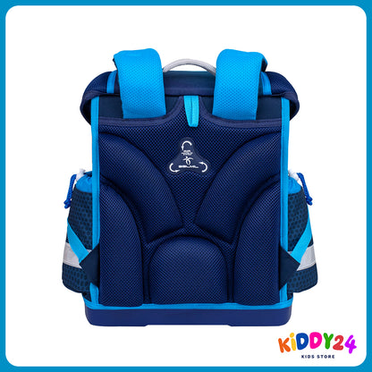 Ergonomisches Schulranzen-Set für Jungen – Racing Blue Neon, leicht & bequem