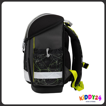 Ergonomisches Schulranzen-Set für Jungen – Classy Black Panther (4-teilig)