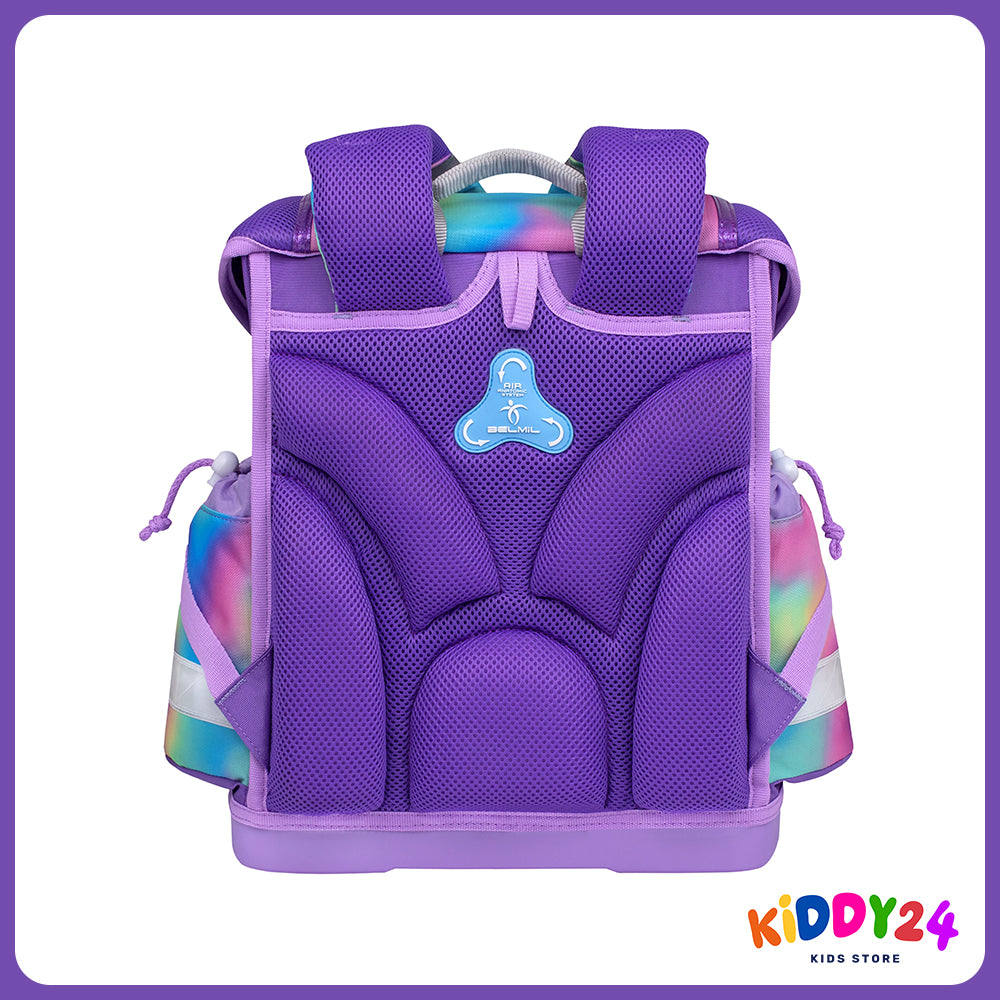 Ergonomisches Schulranzen-Set für Mädchen – Classy Rainbow Color (4-teilig)