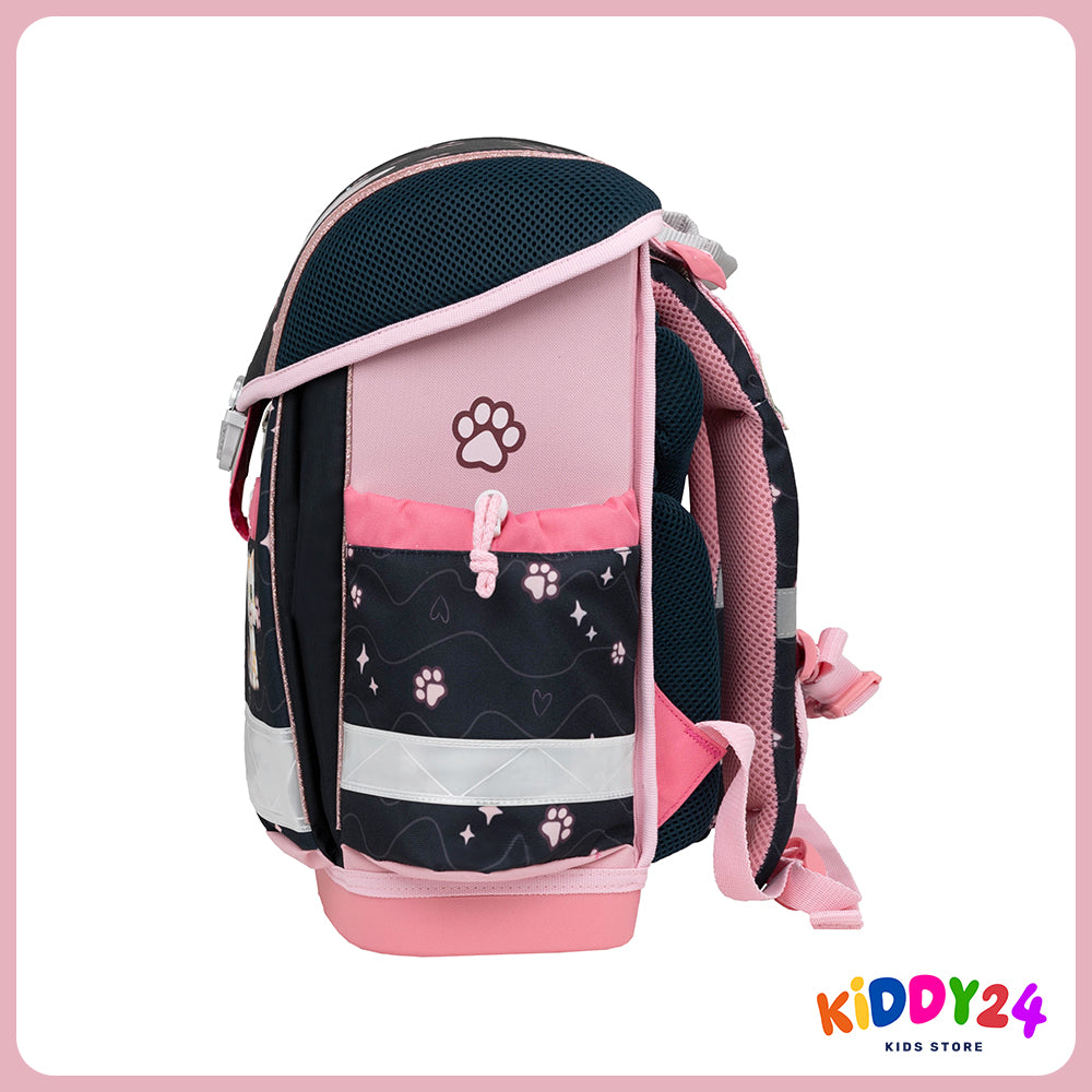 Ergonomisches Schulranzen-Set für Mädchen – Classy Cute Kitten (4-teilig)