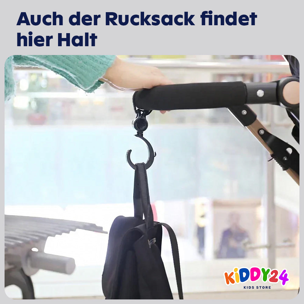 Universelle Kinderwagenhaken – Perfekte Lösung für Taschen, Einkäufe & Kinderwagen-Zubehör