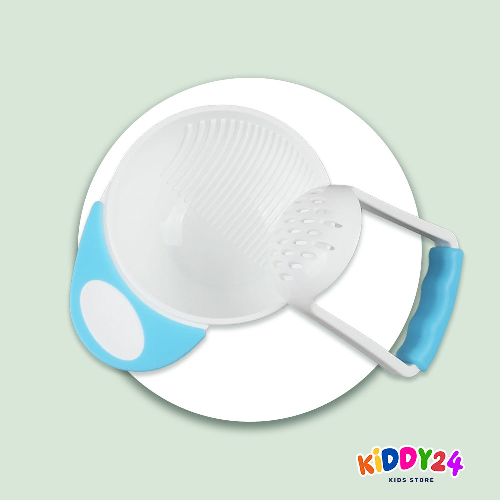 Baby Breischale mit Hand-Zerkleinerer – Frische Beikost einfach zubereiten