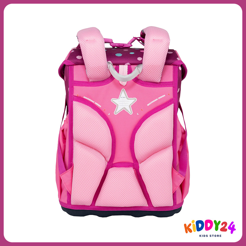 Ergonomisches Schulranzen-Set für Mädchen – Maxi Starry Bubbles (5-teilig)