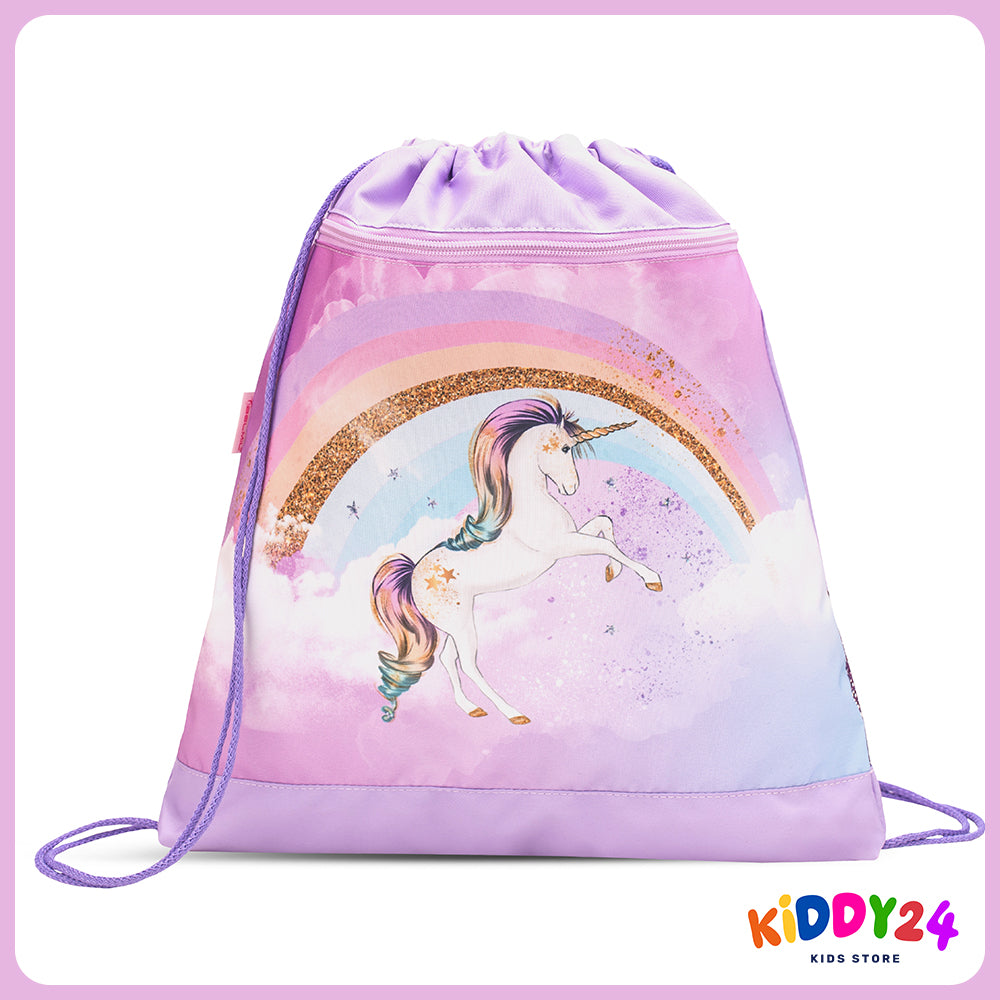Ergonomisches Schulranzen-Set im „Rainbow Unicorn“-Design – komfortables Set für Mädchen
