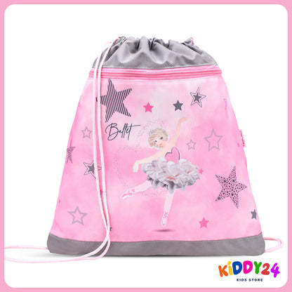 Ergonomisches Schulranzen-Set für Mädchen – Classy Ballet Light Pink (4-teilig)