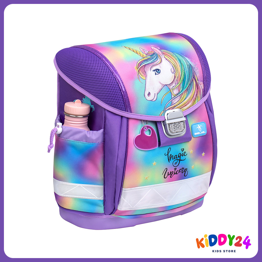 Ergonomisches Schulranzen-Set für Mädchen – Classy Rainbow Color (4-teilig)