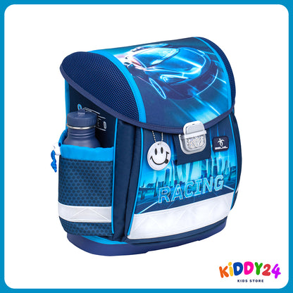 Ergonomisches Schulranzen-Set für Jungen – Racing Blue Neon, leicht & bequem