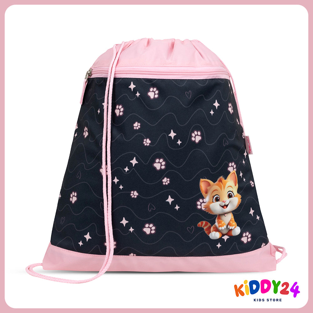 Ergonomisches Schulranzen-Set für Mädchen – Classy Cute Kitten (4-teilig)